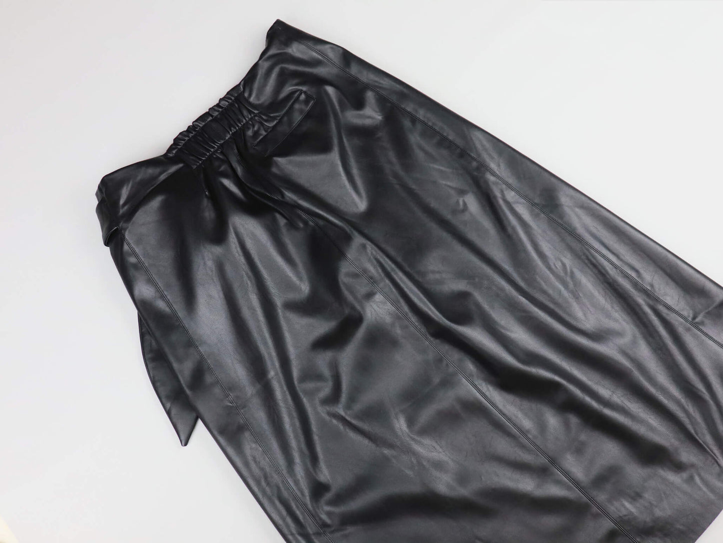 leather wrap skirt