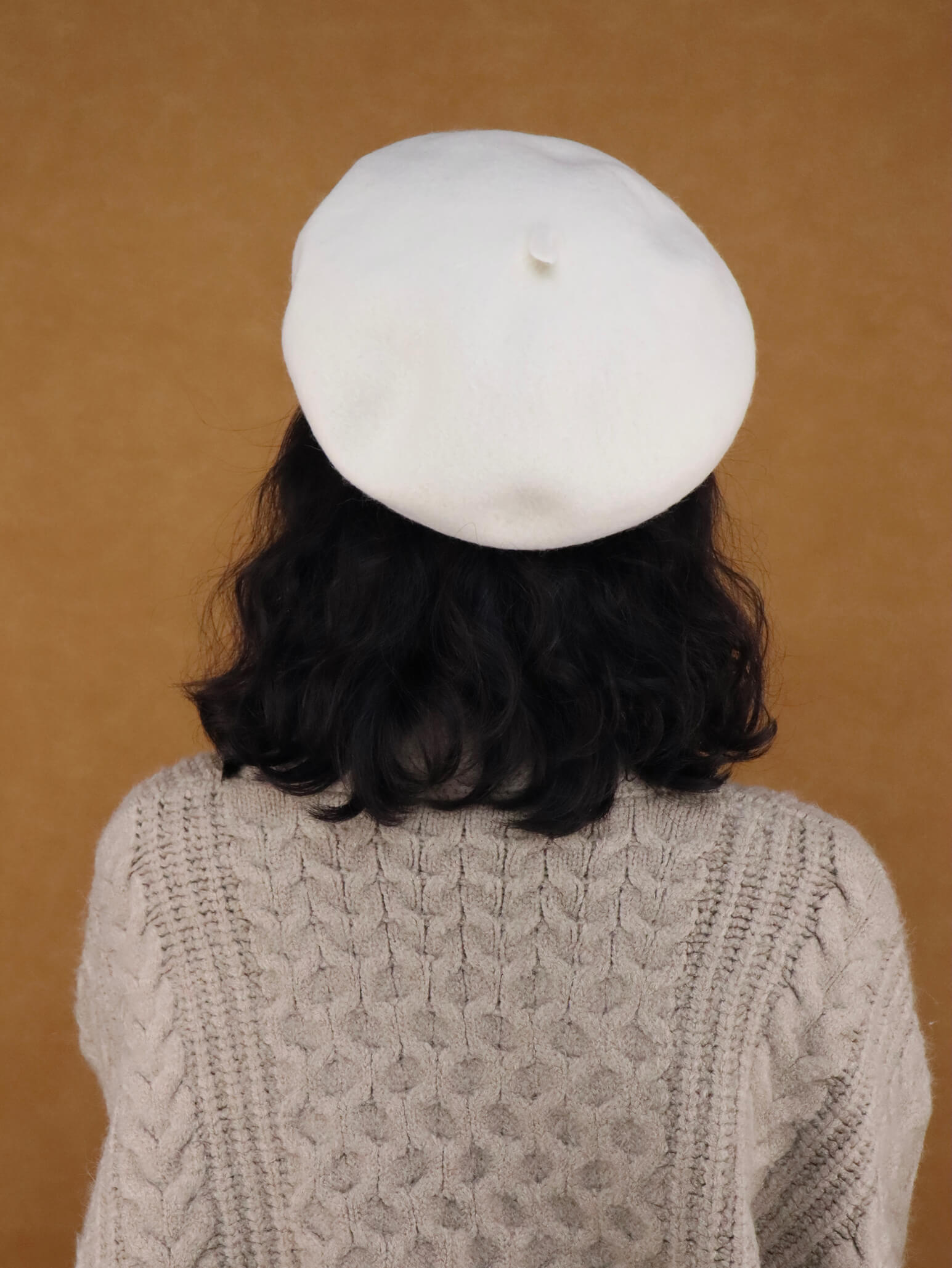 Wool Solid Beret Hat