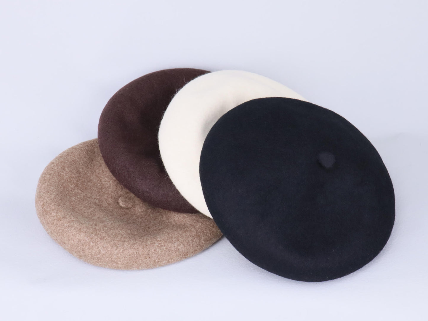 White Beret Hat for Women | Wool Hat