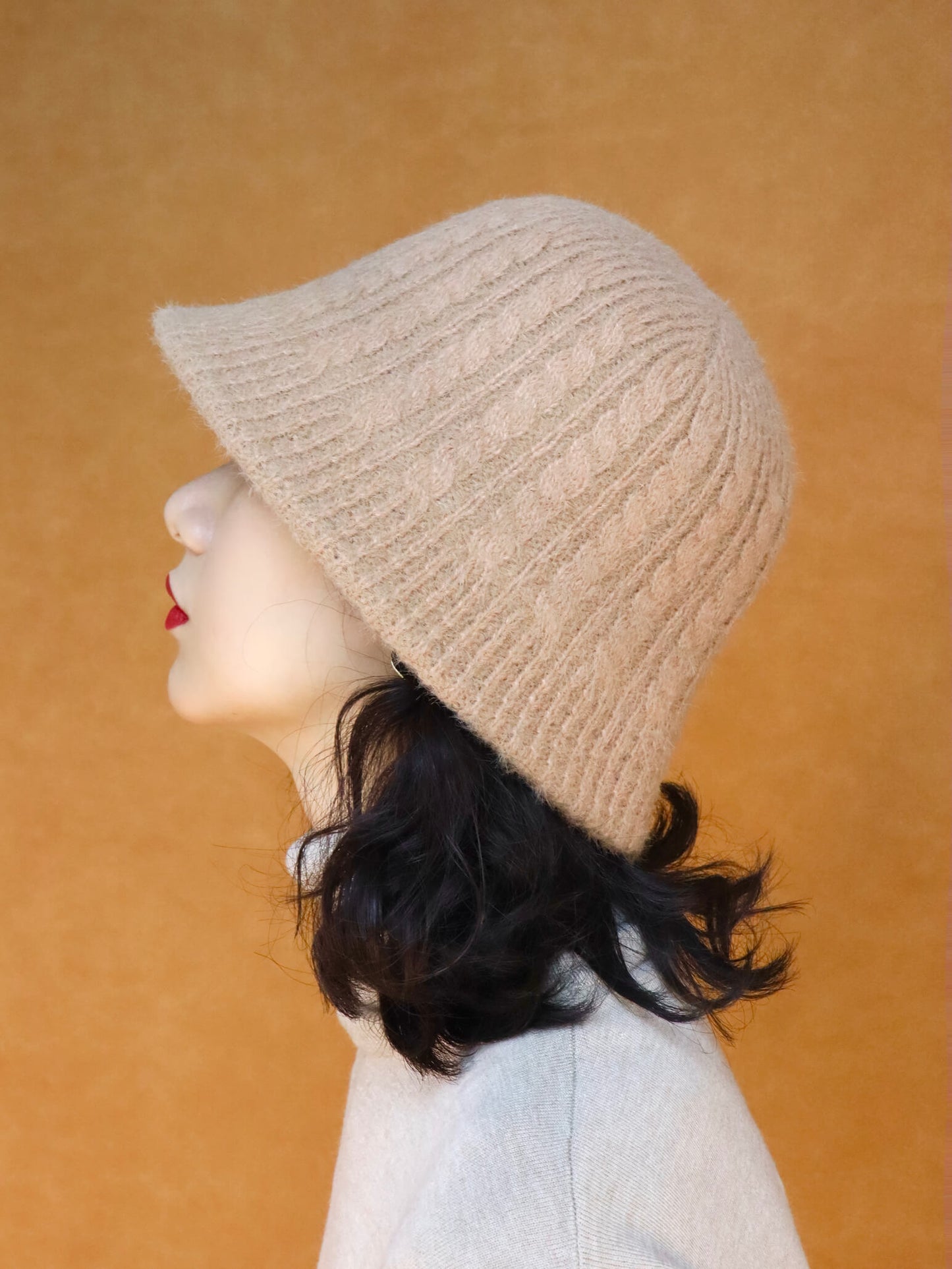 Wool Knitted Bucket Hat