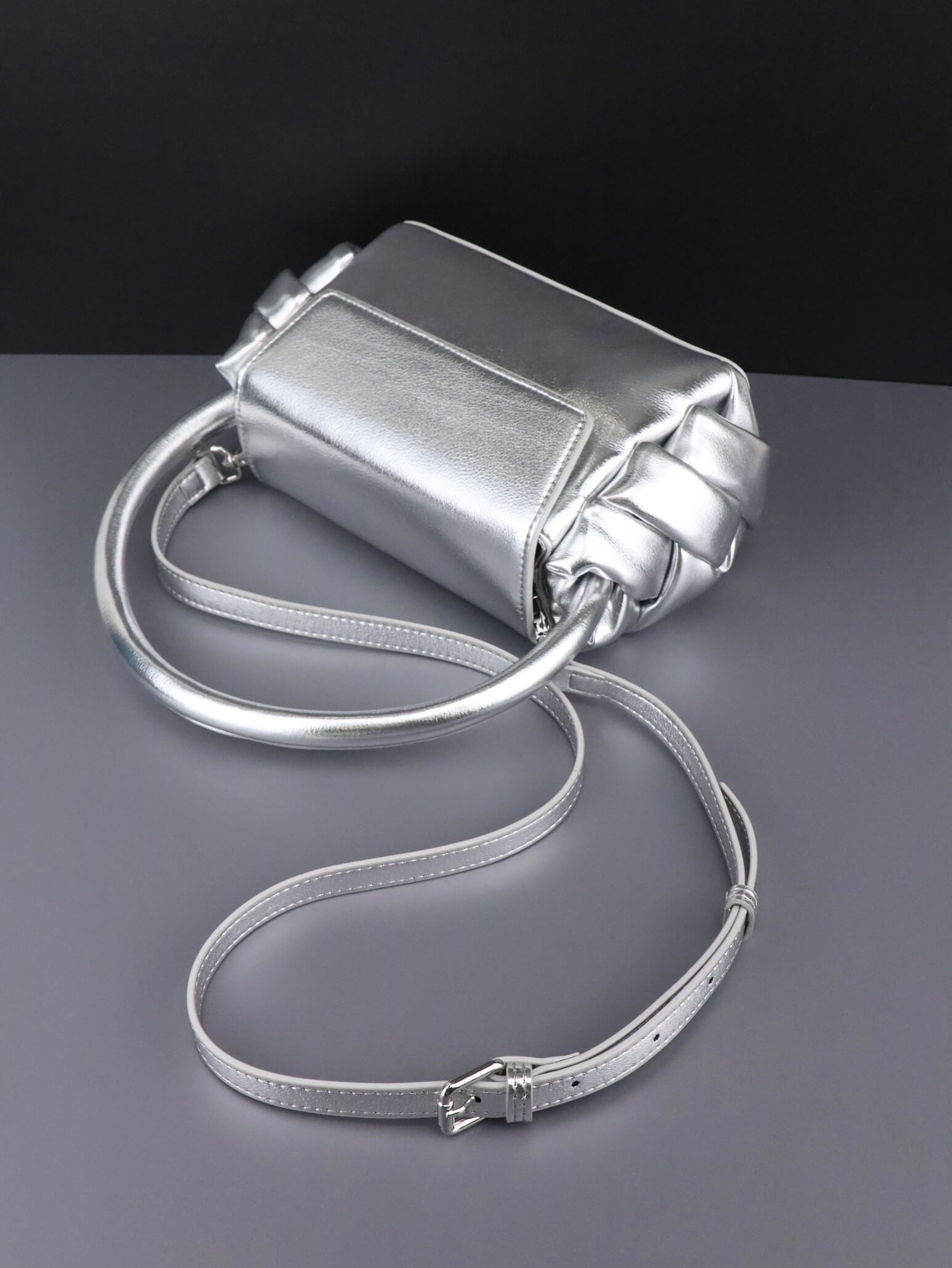 Leather Shoulder Bag | with long leather strap for crossbody