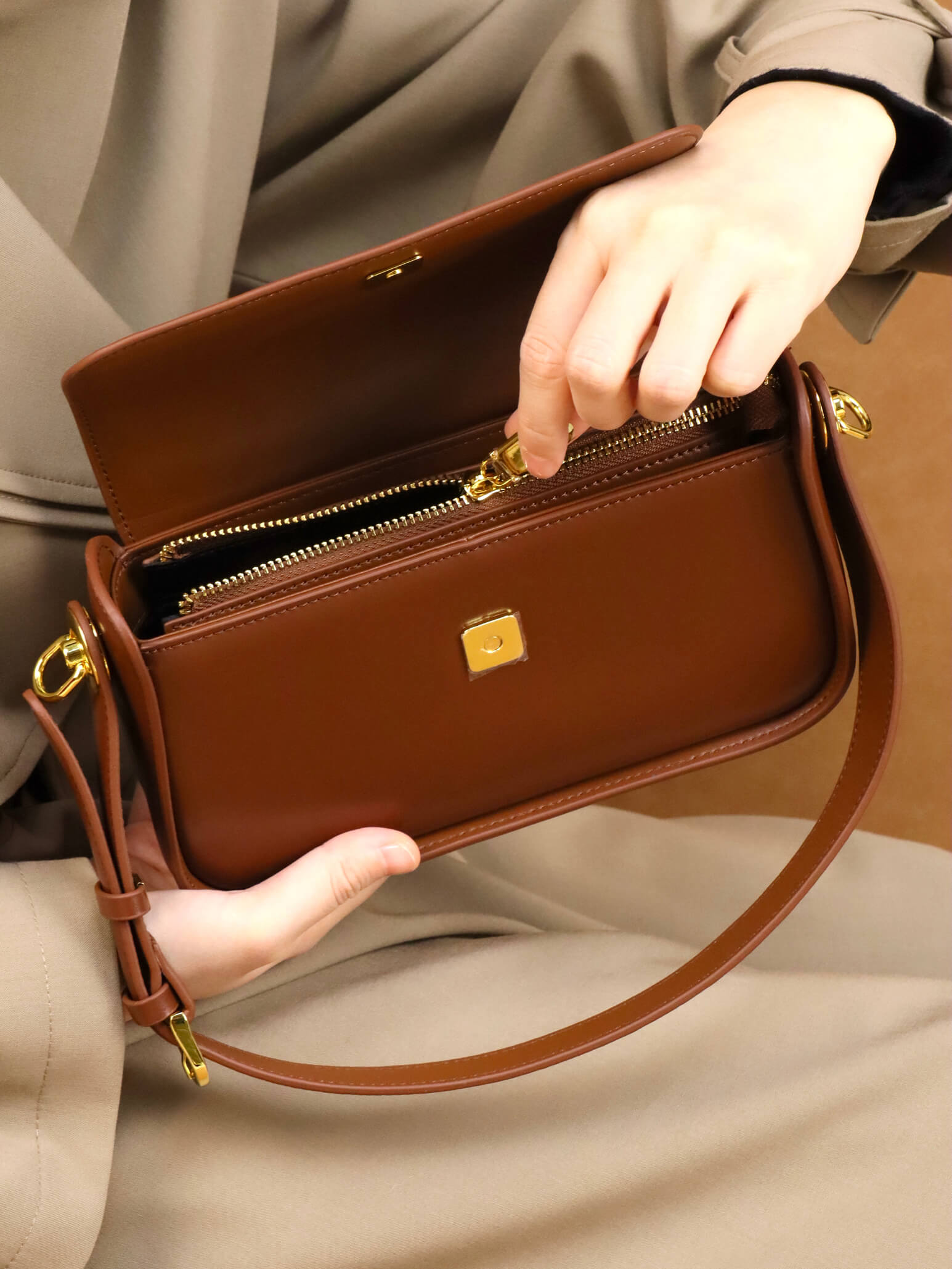 Crossbody Leather Bag | Shoulder Bag